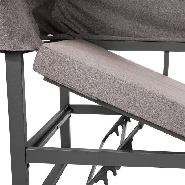Set di 5 mobili da esterno Randa Acciaio / Poliestere - Grigio