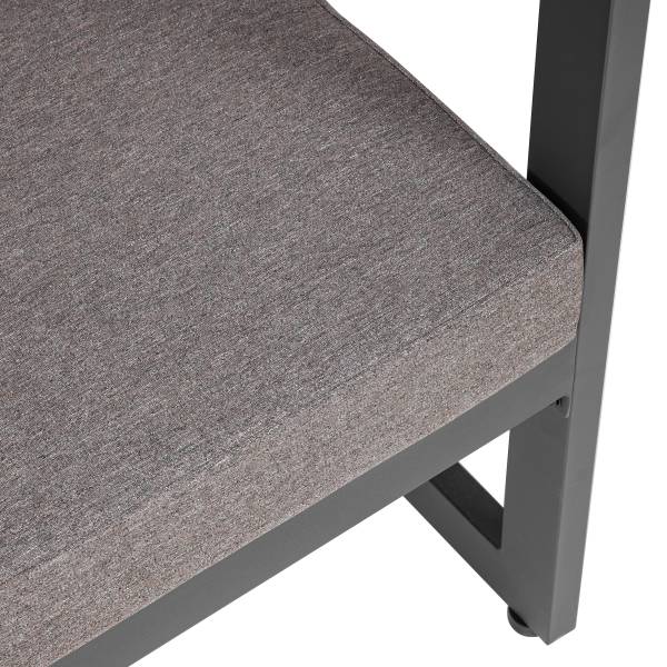 Set di 5 mobili da esterno Randa Acciaio / Poliestere - Grigio