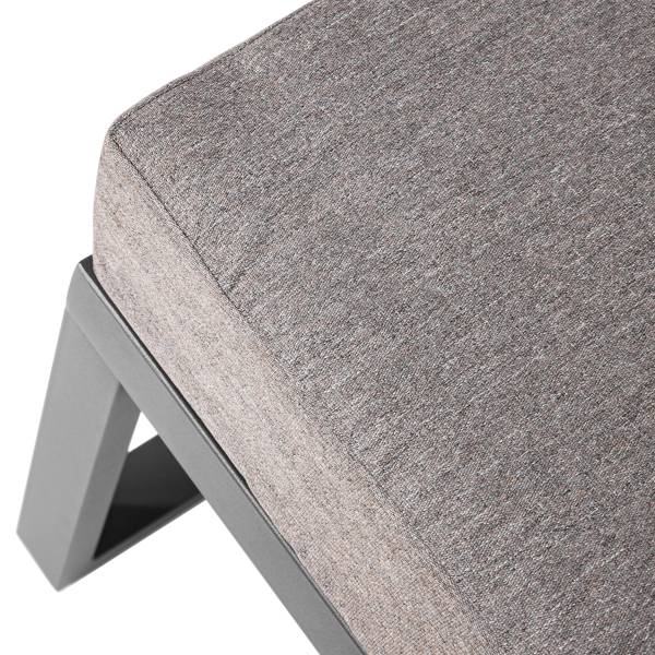 Set di 5 mobili da esterno Randa Acciaio / Poliestere - Grigio