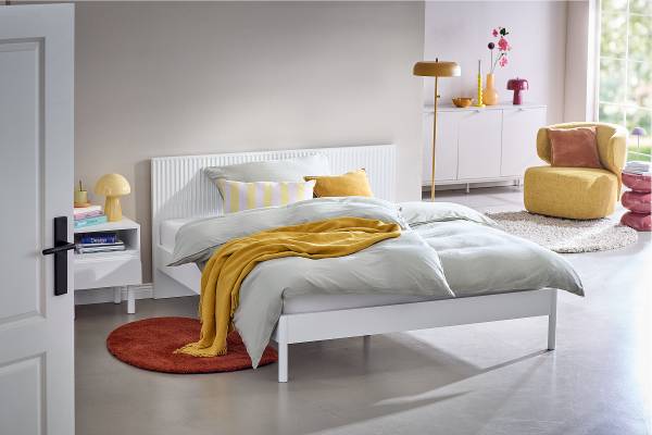 Struttura letto Diahot bianco