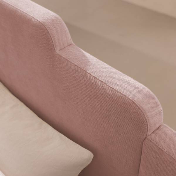 Polsterbett ZOCA design Chenille Roselia: Mauve - 160 x 200cm - 1 Bettkasten