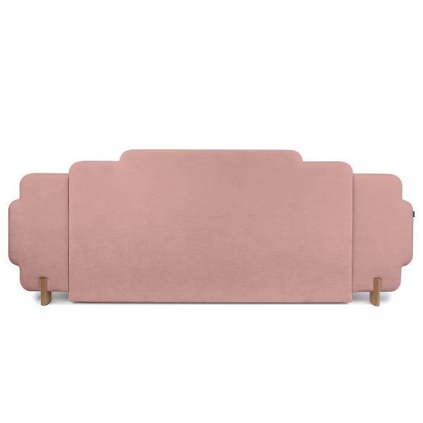 Polsterbett ZOCA design Chenille Roselia: Mauve - 160 x 200cm - 1 Bettkasten