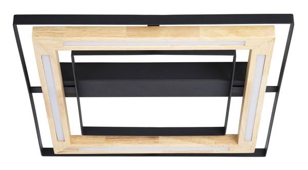 Lampada da soffitto Rilas A Massello di bambù / Ferro - 2 punto luce