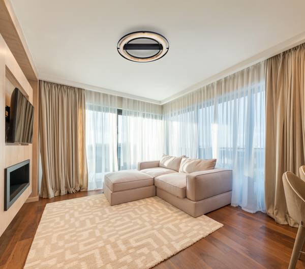 Lampada da soffitto Rilas B Massello di bambù / Ferro - 1 punto luce