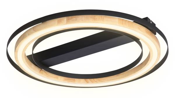 Lampada da soffitto Rilas B Massello di bambù / Ferro - 1 punto luce