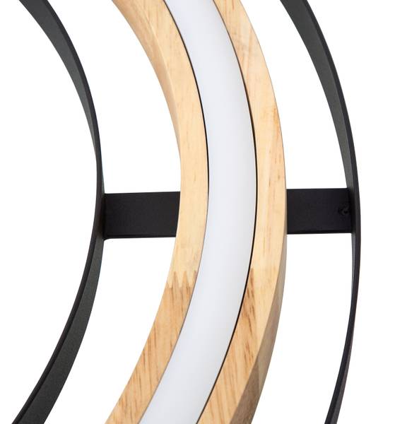 Lampada da soffitto Rilas B Massello di bambù / Ferro - 1 punto luce