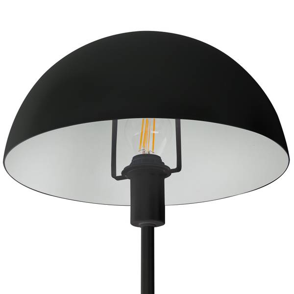 Lampada da tavolo Meike Ferro - 1 punti luce - Nero
