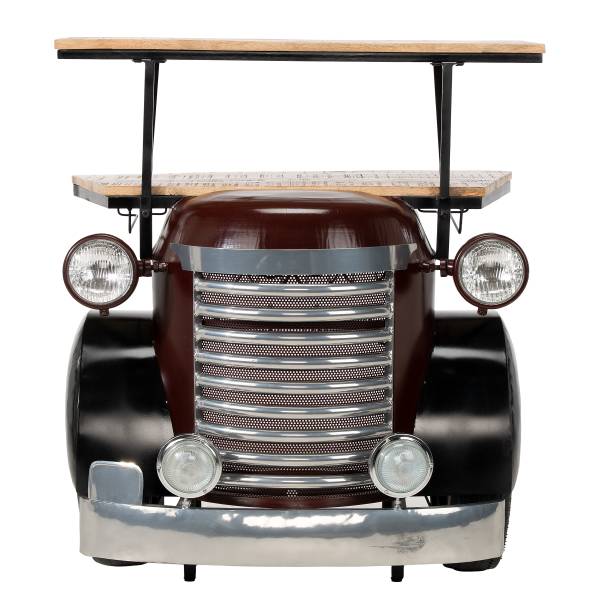 Bartisch Gimona Mango massiv / Metall - Mango / Schwarz