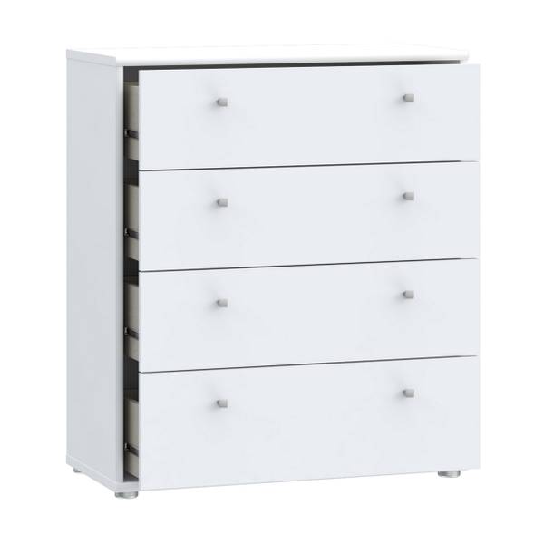 Kommode Patal mit Schubladen Weiß - Breite: 74 cm