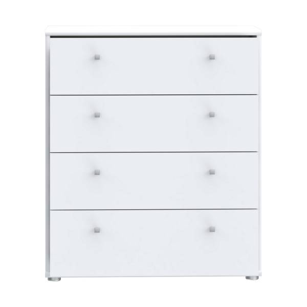 Kommode Patal mit Schubladen Weiß - Breite: 74 cm