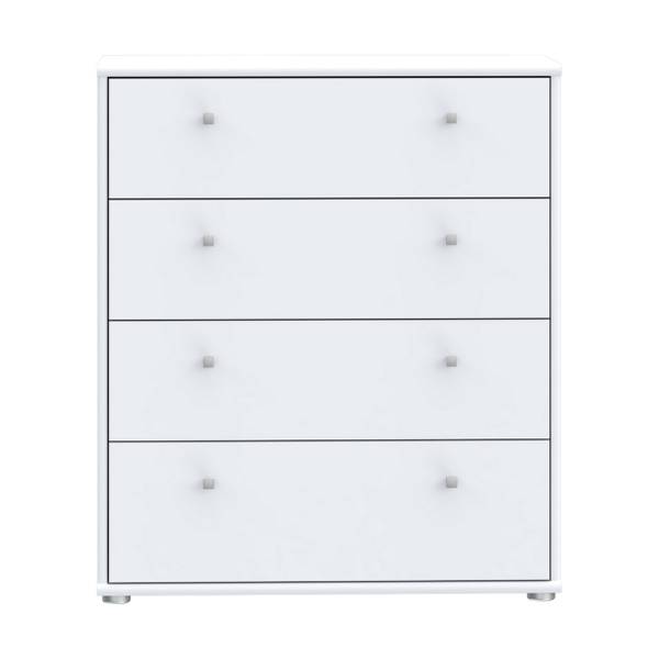Kommode Patal mit Schubladen Weiß - Breite: 74 cm