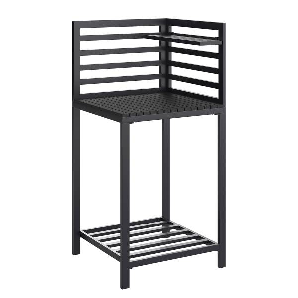 Set 3 mobili da cucina outdoor Portol A Alluminio / materiale plastico - Nero