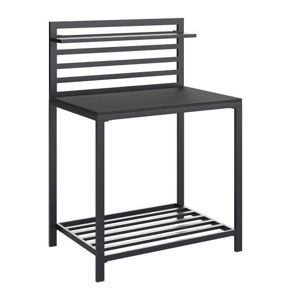 Set 3 mobili da cucina outdoor Portol A Alluminio / materiale plastico - Nero