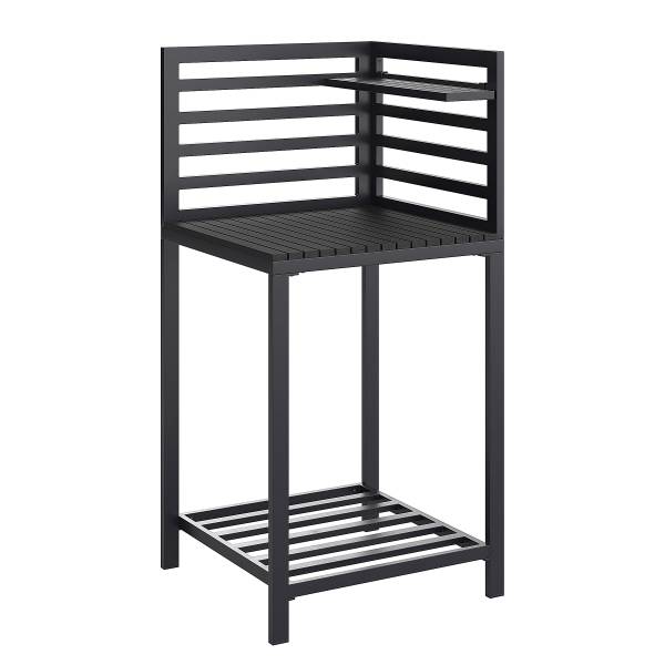 Buitenkeuken Portol set van 3 combi B aluminium/kunststof - zwart