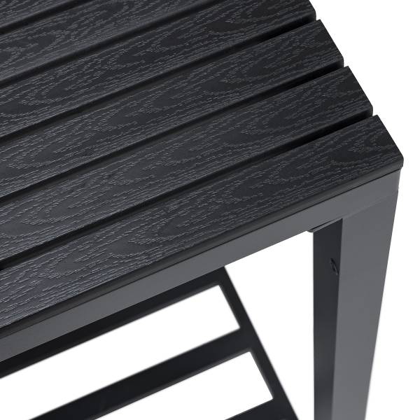 Buitenkeuken Portol set van 3 combi B aluminium/kunststof - zwart