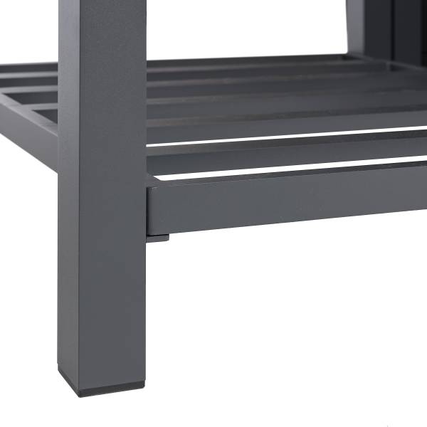 Buitenkeuken Portol set van 3 combi B aluminium/kunststof - zwart