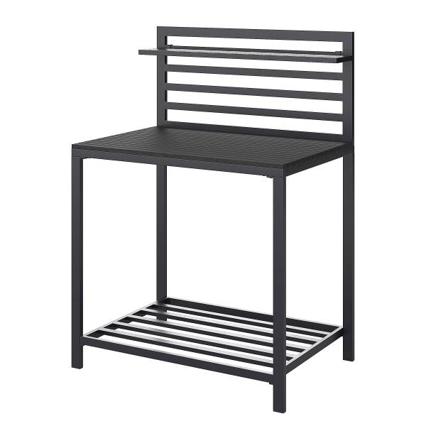 Cuisine de jardin Portol A - 2 élém. Aluminium / Matière plastique - Noir