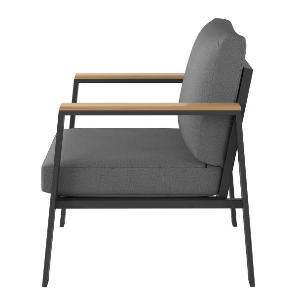 Ensemble de jardin Aviel D - 2 élém. Aluminium / Polyester - Anthracite