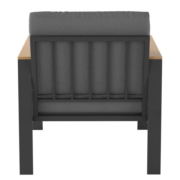 Ensemble de jardin Aviel D - 2 élém. Aluminium / Polyester - Anthracite