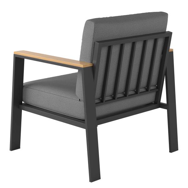 Ensemble de jardin Aviel D - 2 élém. Aluminium / Polyester - Anthracite