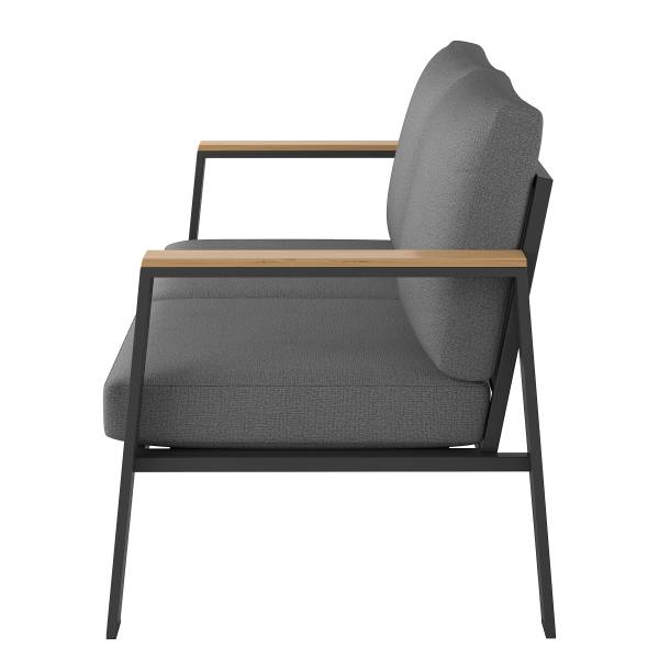 Ensemble de jardin Aviel D - 2 élém. Aluminium / Polyester - Anthracite