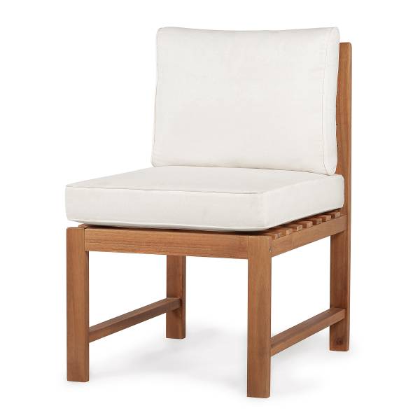 Set di 5 mobili da esterno Bayton E Legno massello di acacia / Poliestere - Beige / Marrone