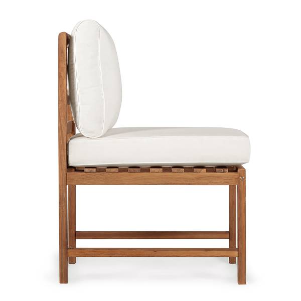 Set di 5 mobili da esterno Bayton E Legno massello di acacia / Poliestere - Beige / Marrone