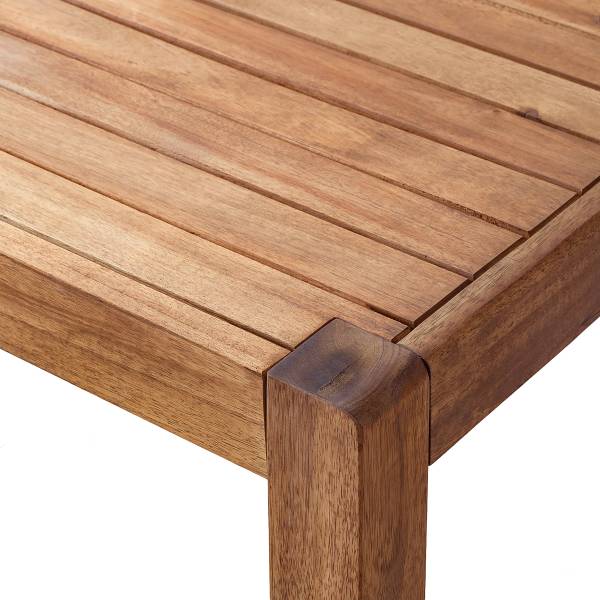 Set di 5 mobili da esterno Bayton E Legno massello di acacia / Poliestere - Beige / Marrone