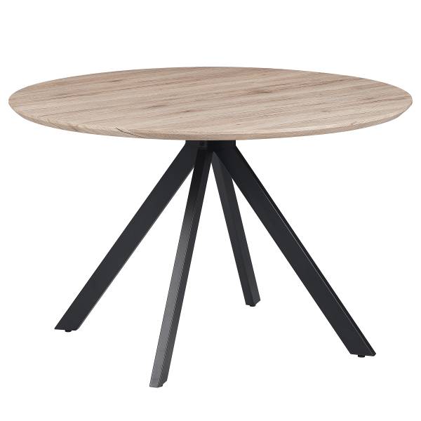 Tavolo da pranzo SADUNA Effetto rovere / Nero