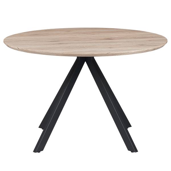 Tavolo da pranzo SADUNA Effetto rovere / Nero