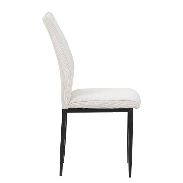 Chaises capitonnées GALEVO - Lot de 2 Beige