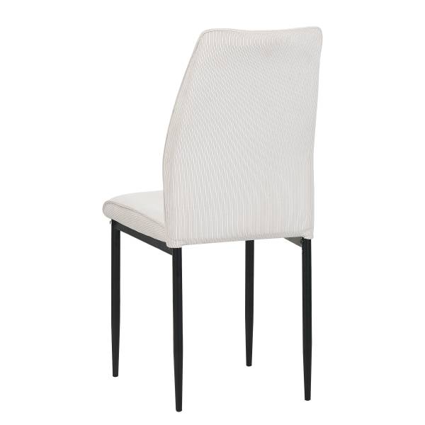 Chaises capitonnées GALEVO - Lot de 2 Beige