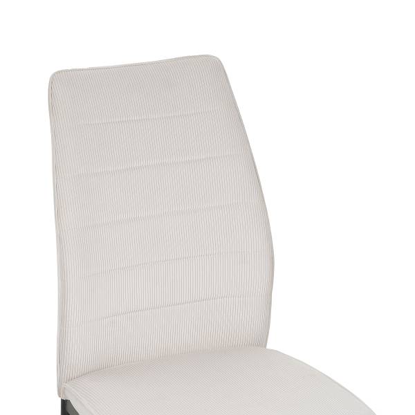 Chaises capitonnées GALEVO - Lot de 2 Beige