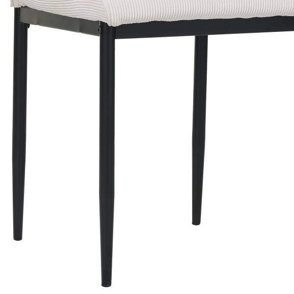 Chaises capitonnées GALEVO - Lot de 2 Beige