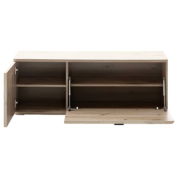 Garderobenbank Kunta 130 cm Eiche Viking Dekor / Graphit