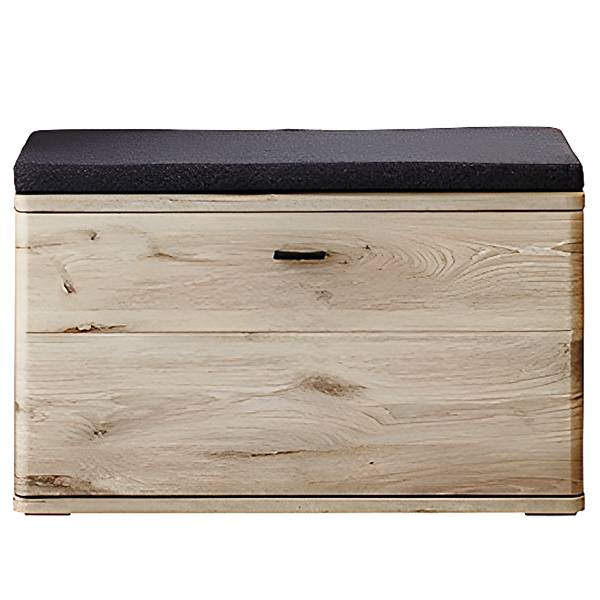 Garderobenbank Kunta 85 cm Eiche Viking Dekor / Graphit