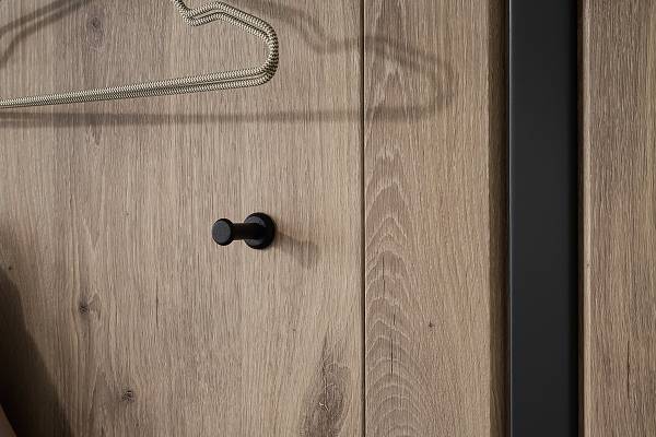 Garderobenset Kunta 4-teilig Eiche Viking Dekor / Graphit