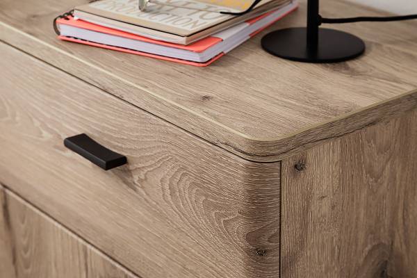 Garderobenset Kunta 5-teilig Eiche Viking Dekor / Graphit