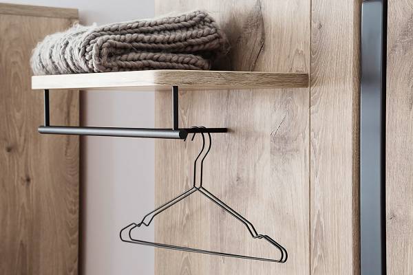 Garderobenset Kunta 5-teilig Eiche Viking Dekor / Graphit