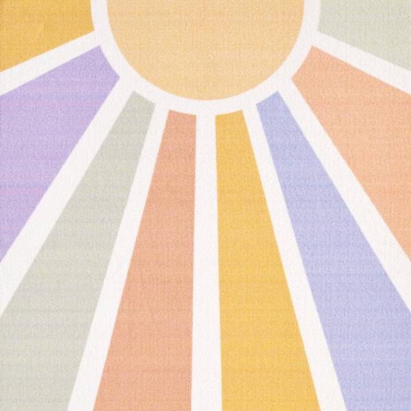 Tappeto cameretta Play Raggio di sole Polipropilene / Poliammide - Multicolore - 120 x 170 cm