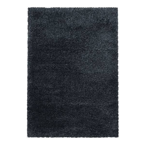 Hochflorteppich Fluffy Polypropylene / Polyester - Anthrazit - 120 x 170 cm