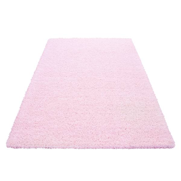 Hochflorteppich Life Typ A Polypropylene / Polyester - Pink - 240 x 340 cm