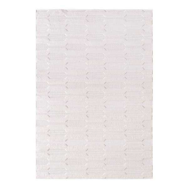 Kurzflorteppich Doha Typ D Polypropylene / Polyester - Cream - 80 x 150 cm