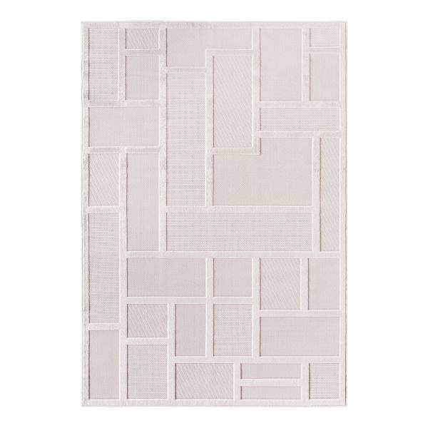 Kurzflorteppich Doha Typ G Polypropylene / Polyester - Cream - 120 x 170 cm