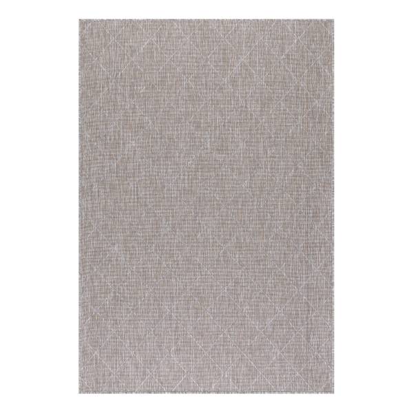 Tappeto outdoor Zagora B Poliestere / Polipropilene - Beige - 140 x 200 cm