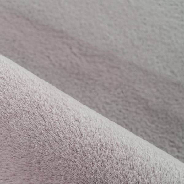 Tappeto a pelo corto Pouffy rotondo poliestere - Beige - Diametro: 120 cm