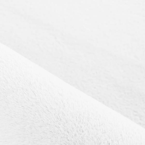 Tappeto a pelo corto Pouffy rotondo poliestere - Bianco - Diametro: 200 cm