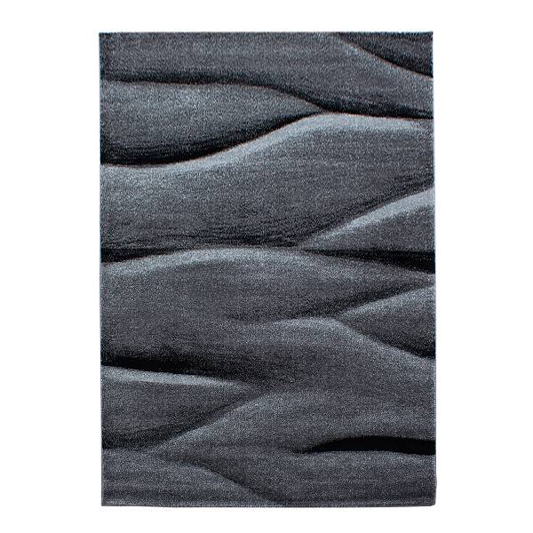 Läufer Lucca Typ A Polypropylene / Polyester - Schwarz