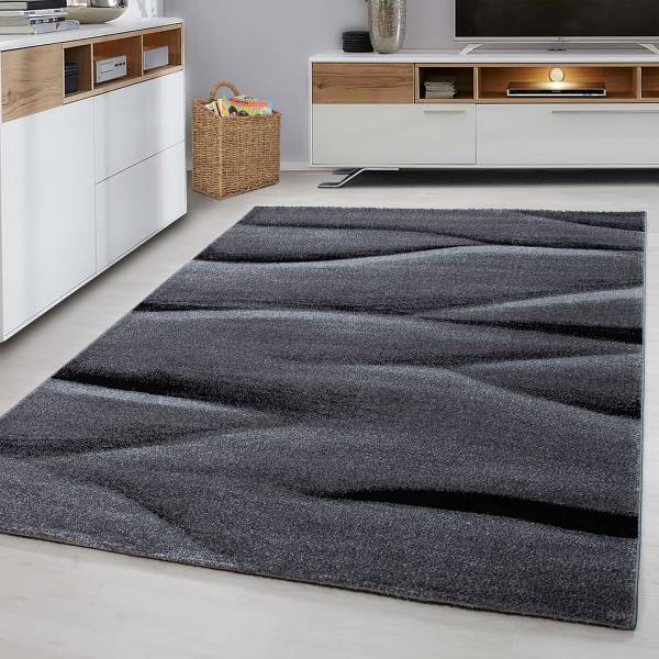 Läufer Lucca Typ A Polypropylene / Polyester - Schwarz