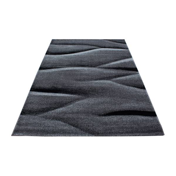 Läufer Lucca Typ A Polypropylene / Polyester - Schwarz